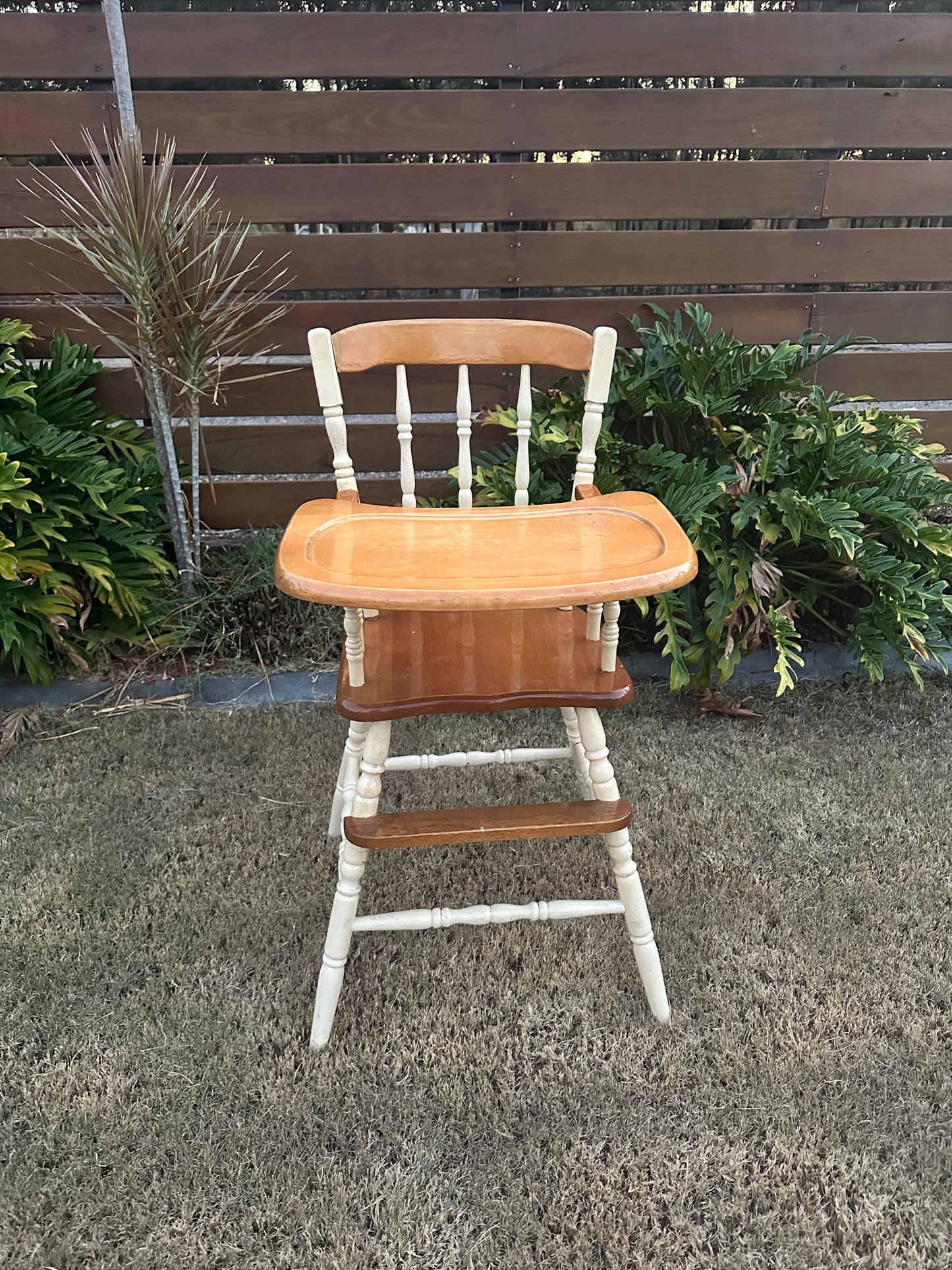 Antique Wooden High Chair